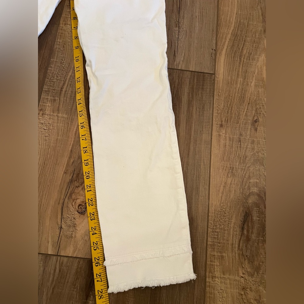 Lilly Pulitzer 29" South Ocean High-Rise Skinny Jean Sz 4 White Dbl Raw Hem New - Picture 6 of 8
